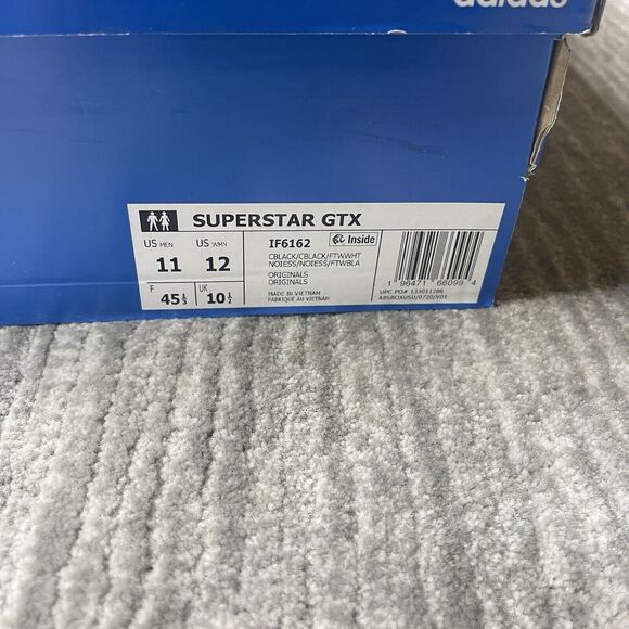 Adidas Superstar  Shoes GTX Mens 11 Shoes Suede White Black IF6162 NEW main image 9